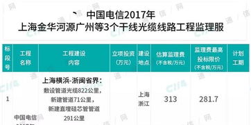 中國電信3.64億干線光纜工程招標 監理服務金邊項目的價值與挑戰
